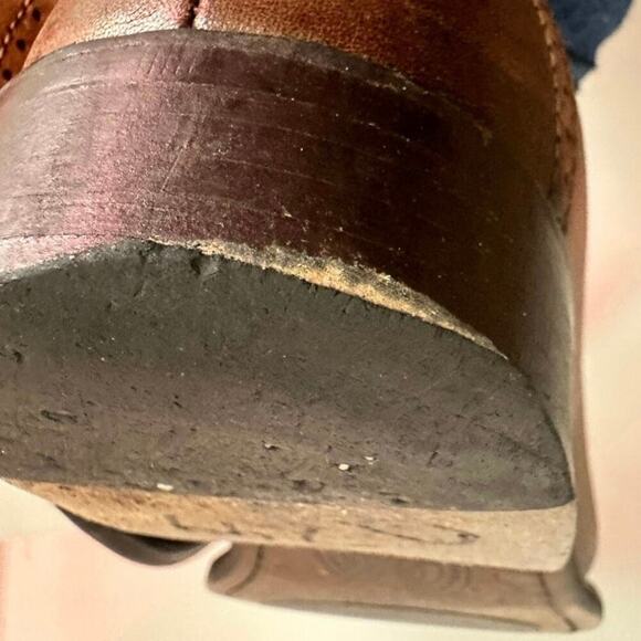 Johnston & Murphy Men’s Brown Leather Penny Loafer Slip-On Shoes Sz. 9 - Picture 9 of 14